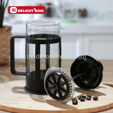 Hitzebeständiger French Press Topf aus Glas